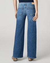 Load image into Gallery viewer, Back view of wide-leg high-rise jeans with classic five-pocket styling on female model