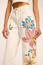 Load image into Gallery viewer, Amber Floral Embroidered Straight Leg Jean