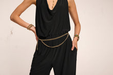 Load image into Gallery viewer, Stephanie Jersey Jumpsuit Black