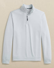Load image into Gallery viewer, Southern Tide men's long sleeve quarter-zip pullover with mock neck collar, flat lay view