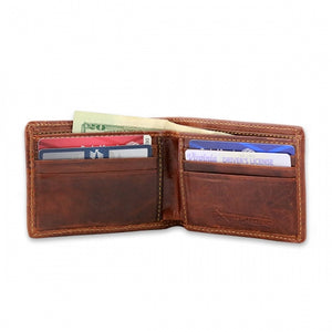 Smathers & Branson Needlepoint Tennessee Bi-Fold Wallet Auburn
