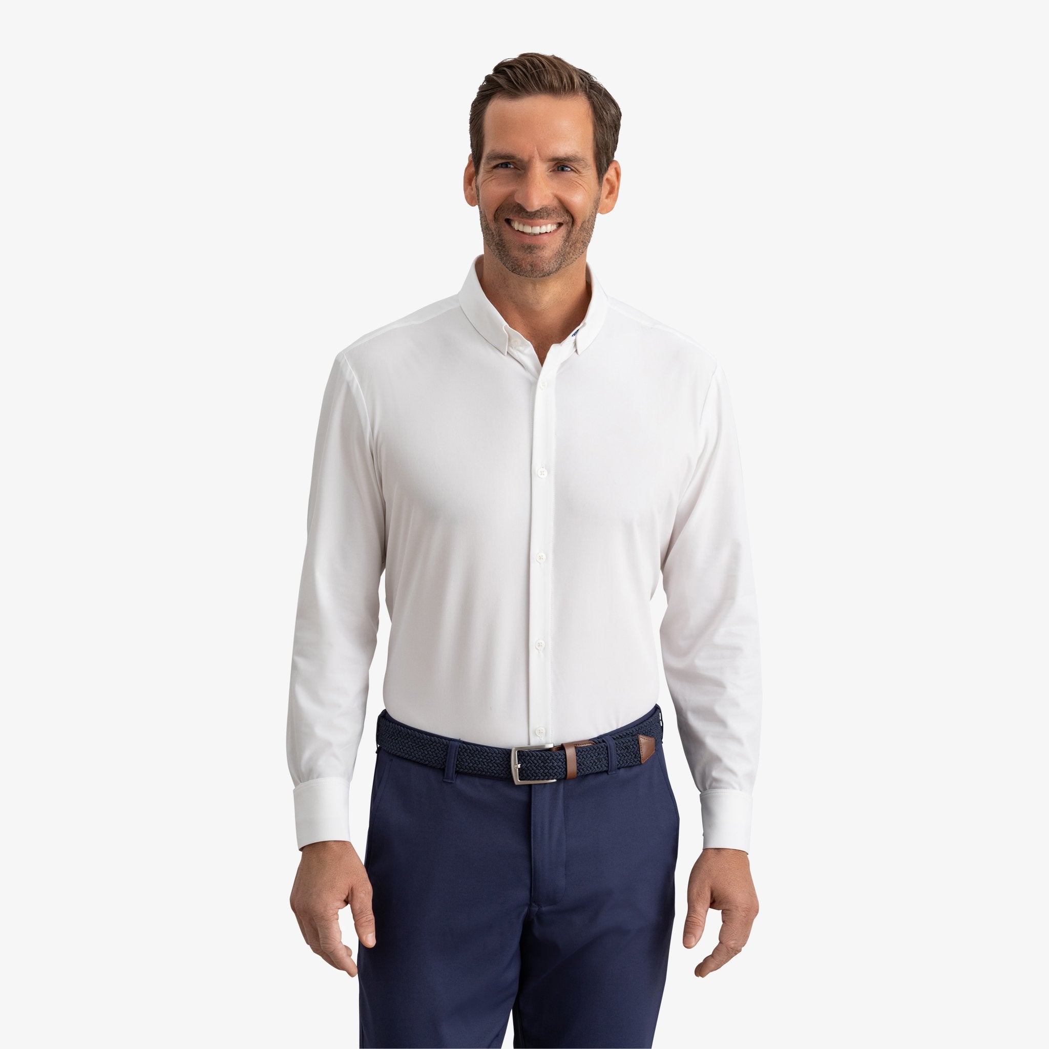 Leeward Dress Shirt Trim / White / XL