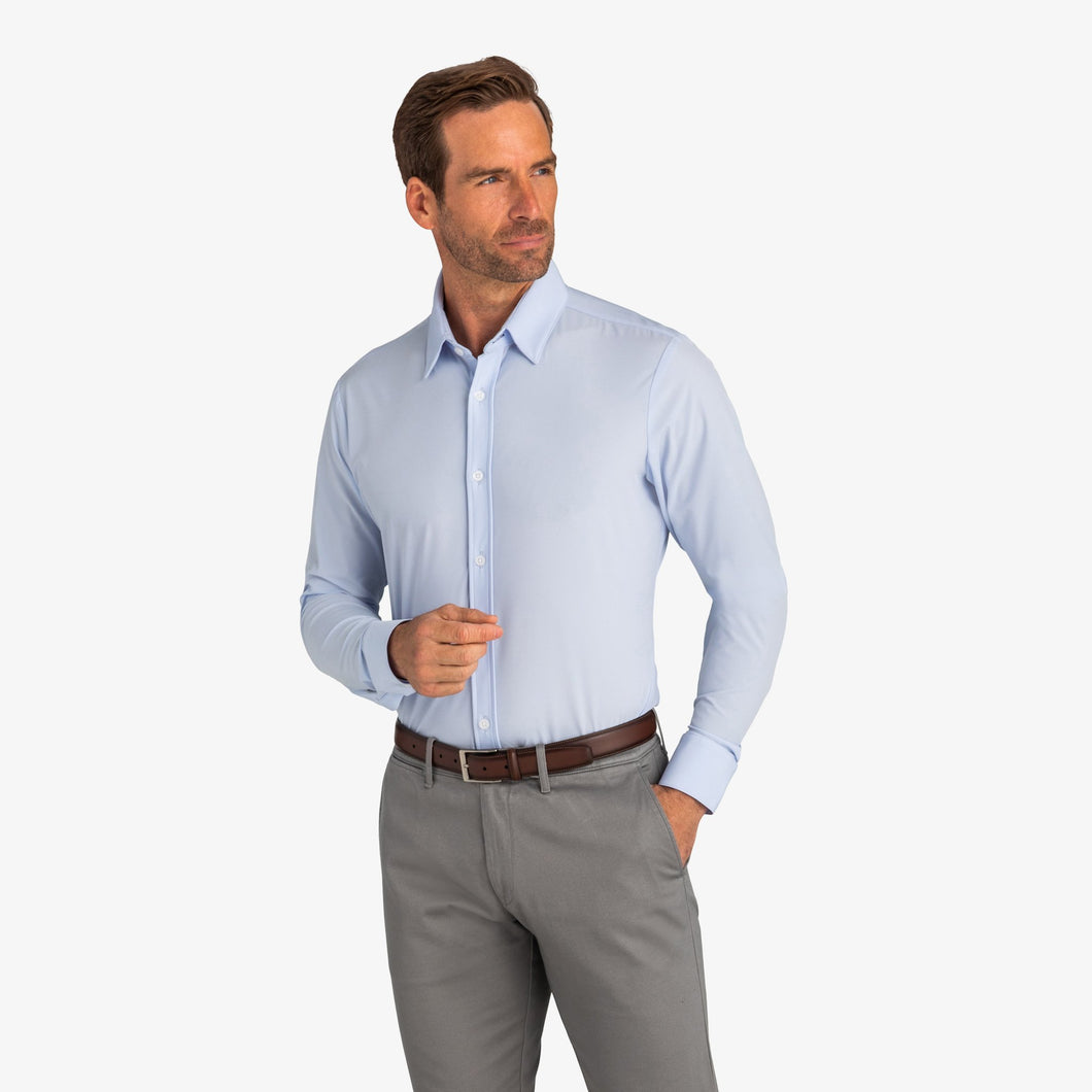 Mizzen + Main Leeward Dress Shirt Light Blue