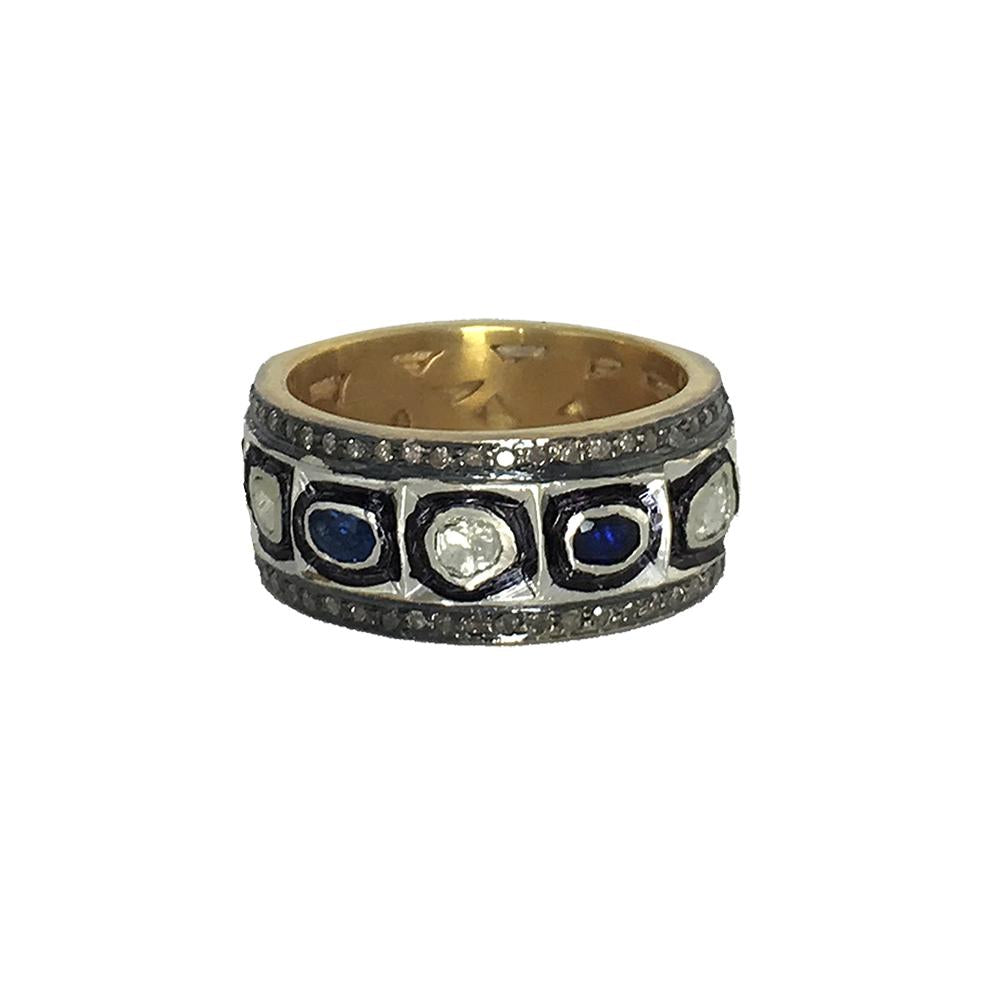 Tat2 Designs Vermiel Tanda Diamond & Sapphire Ring (Size 7)