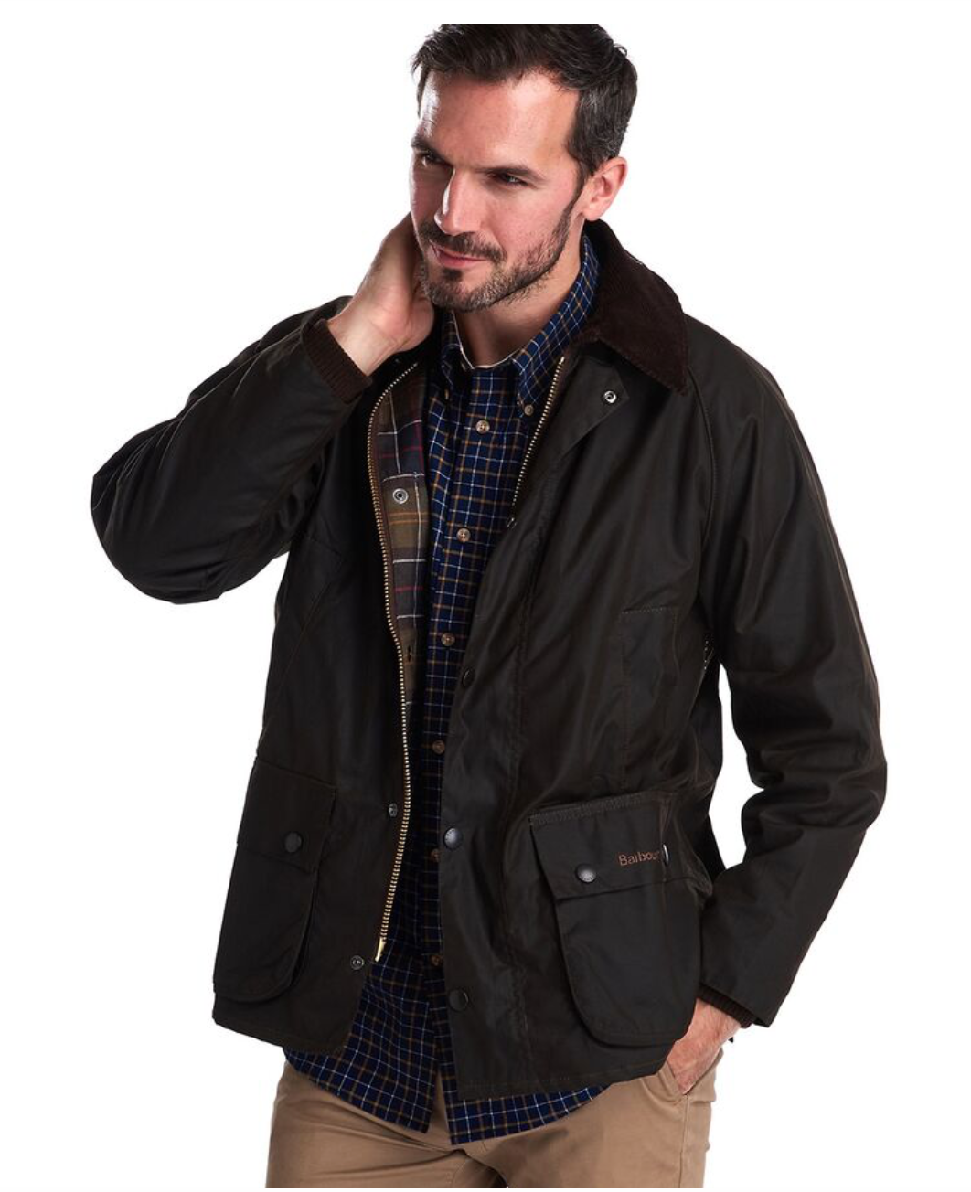 Barbour Classic Bedale Wax Jacket Olive – The Blue Collection
