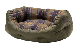 Barbour Quilted Dog Bed 35 " (Olive)