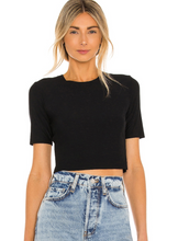 Load image into Gallery viewer, Commando Butter Crop Tee Black