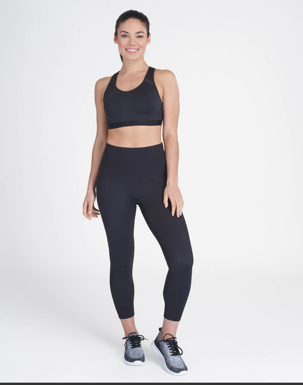 Spanx Booty Boost Active 7/8 Leggings Painted Very. Black