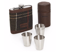Load image into Gallery viewer, Barbour Tartan Flask and Cups