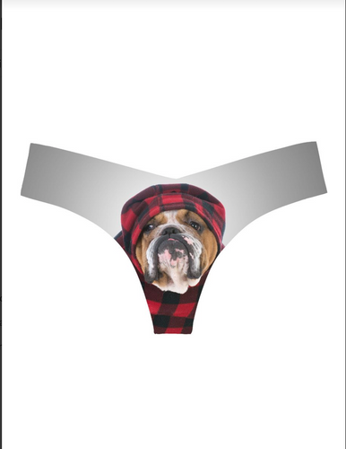 Commando Photo Op Thong Print Chilly Pup