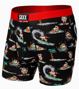 Saxx Ultra Boxer Chillaxin Santa Black