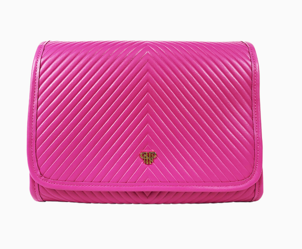 Pursen Getaway Hanging Toiletry Case Fuchsia