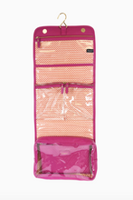 Load image into Gallery viewer, Pursen Getaway Hanging Toiletry Case Fuchsia