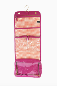 Pursen Getaway Hanging Toiletry Case Fuchsia