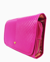 Load image into Gallery viewer, Pursen Getaway Hanging Toiletry Case Fuchsia