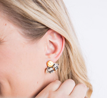 Load image into Gallery viewer, Brackish Fan Stud Gold Plated Earring Gailey