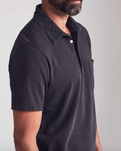 Load image into Gallery viewer, Faherty Sunwashed Polo Washed Black