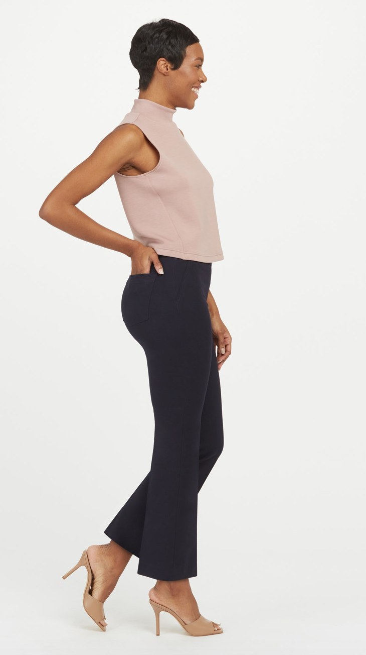 Spanx On-the-go Kick Flare Pant Navy – The Blue Collection