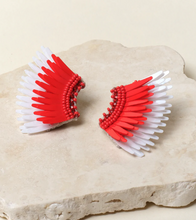 Load image into Gallery viewer, Mignonne Gavigan Mini Madeline Earrings Red/White