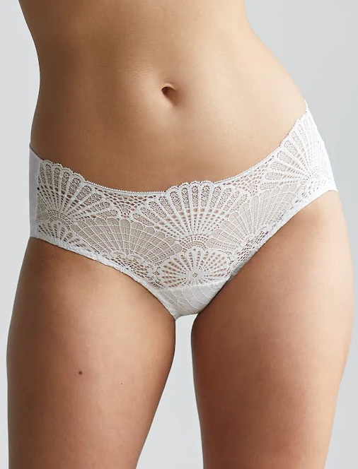 Commando Hipster Butter + Lace White