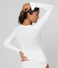 Load image into Gallery viewer, Spanx Long Sleeve Tee Powder