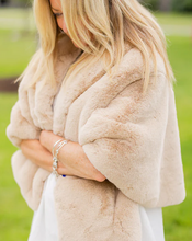 Load image into Gallery viewer, Pretty Rugged Faux Fur Capelet Camel