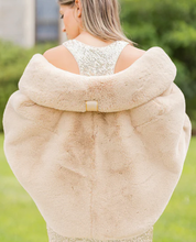 Load image into Gallery viewer, Pretty Rugged Faux Fur Capelet Camel