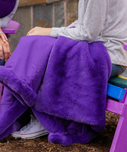 Load image into Gallery viewer, Pretty Rugged Faux Fur Lap Blanket Purple