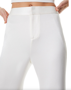 Alice + Olivia Deanna High Waisted Pant Ecru