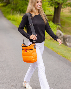 Pretty Rugged Puffer Bag Orange