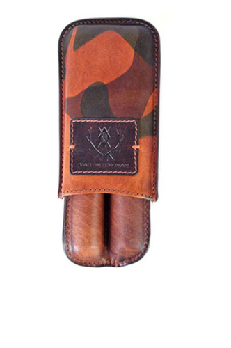 Martin Dingman Havana Saddle Leather Cigar Case Camo