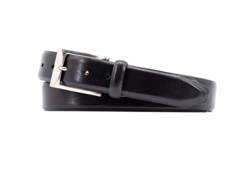 Martin Dingman Luca Italian Calf Leather Luxe Belt Black