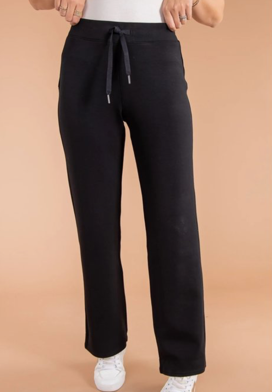 SPANX - AirEssentials Wide Leg Pant - Very Black