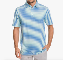 Load image into Gallery viewer, Southern Tide Ryder Kendrick Performance Polo Heather Baltic Teal