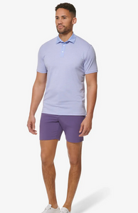 Mizzen + Main Versa Polo Shirt Lavender Multi