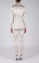 Load image into Gallery viewer, Hilton Hollis Embossed Stretch Satin Pant Frost