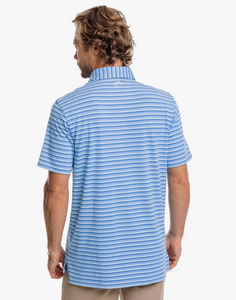 Southern Tide Ryder Kendrick Performance Polo Heather Rain Water