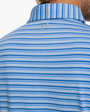 Load image into Gallery viewer, Southern Tide Ryder Kendrick Performance Polo Heather Rain Water