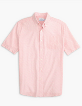 Load image into Gallery viewer, Southern Tide The Baynard Cove Stripe Short Sleeve Sport Shirt Rose Blush
