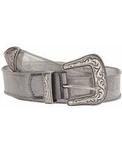 Load image into Gallery viewer, Leatherock Floral Women&#39;s Mesh Belt Silver