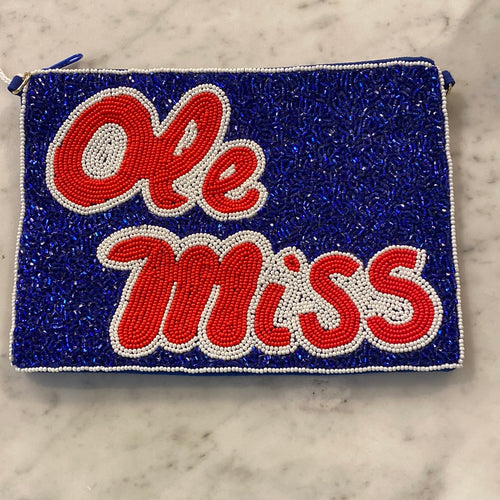 Beaded Gameday Bags Ole Miss