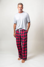 Load image into Gallery viewer, True Grit Men&#39;s Buffalo Checkered Flannel PJ Pant (Red)