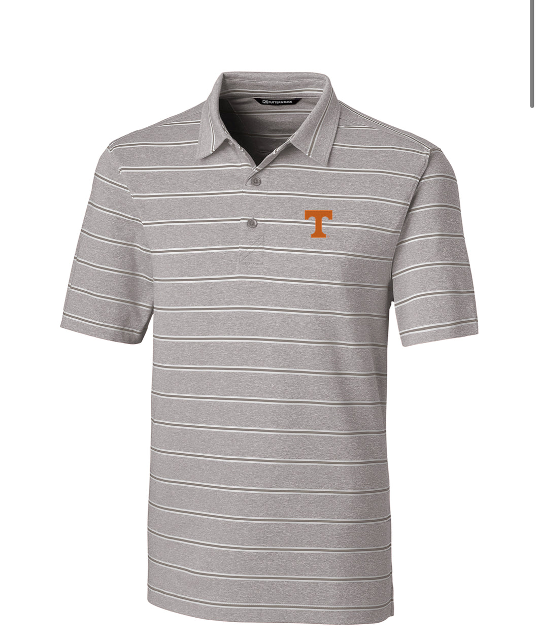 Cutter & Buck Tennessee Forge Heathered Stripe Stretch Mens Polo
