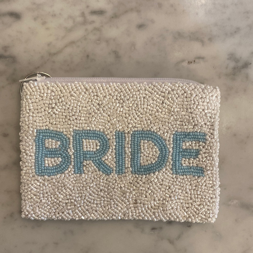 Beaded Small Coin Purse Bride