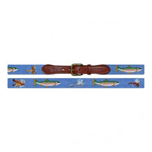 Load image into Gallery viewer, Smathers &amp; Branson Men&#39;s Needlepoint Belt (Trout &amp; Fly)