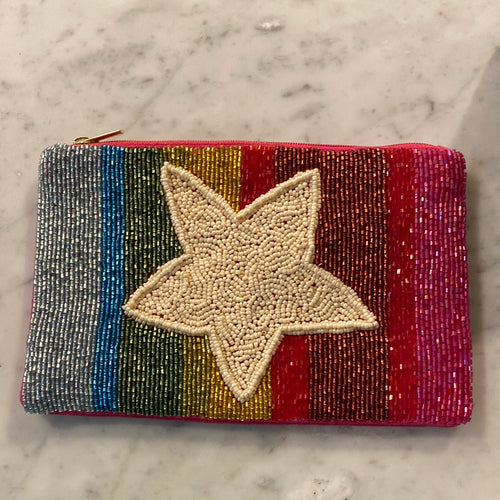 Beaded Bags Multi Color Star