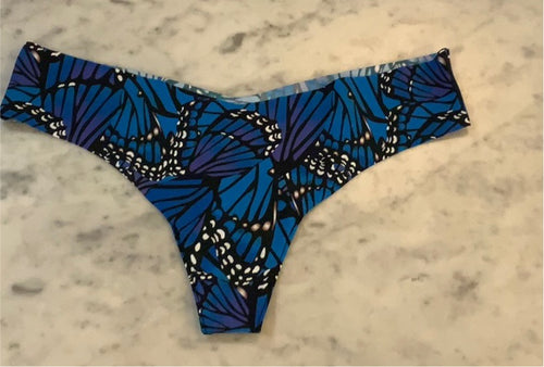 Commando Thong Blue Butterfly