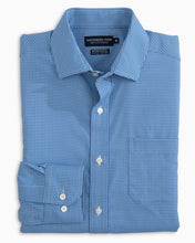 Load image into Gallery viewer, Southern Tide &quot;BRRR&quot; Intercoastal Performance Sport Shirt Cobalt Blue