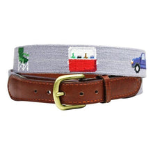 Load image into Gallery viewer, Smathers &amp; Branson Men’s Needlepoint Belt Tailgating