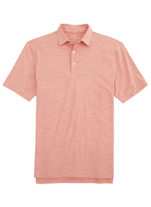 Southern Tide Space Dye Gameday Polo Varsity Red
